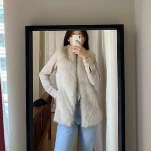 Club Monaco fur vest